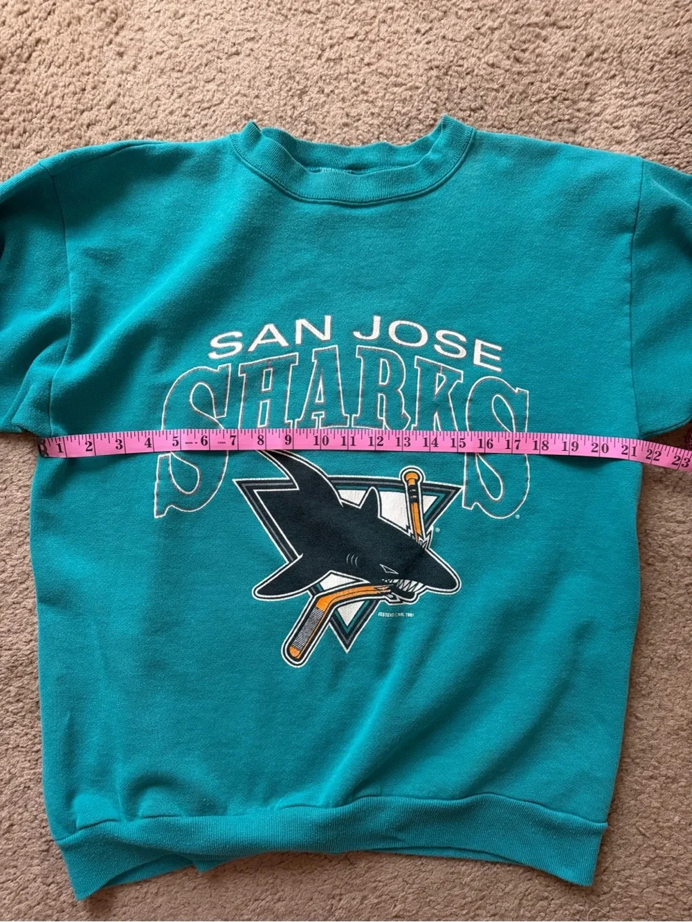 Vintage 90s NHL San Jose Sharks Crewneck